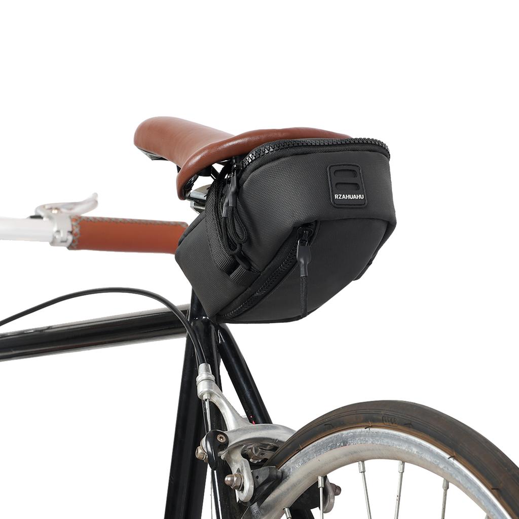 Large Capacity Bicycle Saddle Bag Waterproof Expandable Rear Seat Bag Bike Under Seat Bag