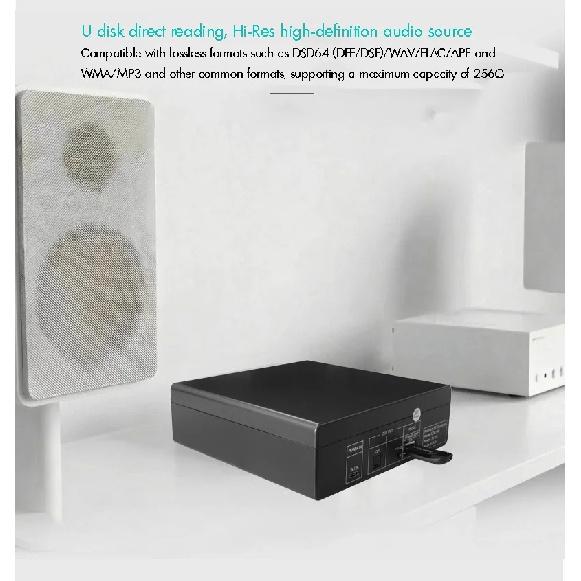 Портативный Bluetooth CD-плеер Hi-Fi Аудио Домашний CD-риппер Настольный CD-плеер с входом и выходом для музыкальных развлечений