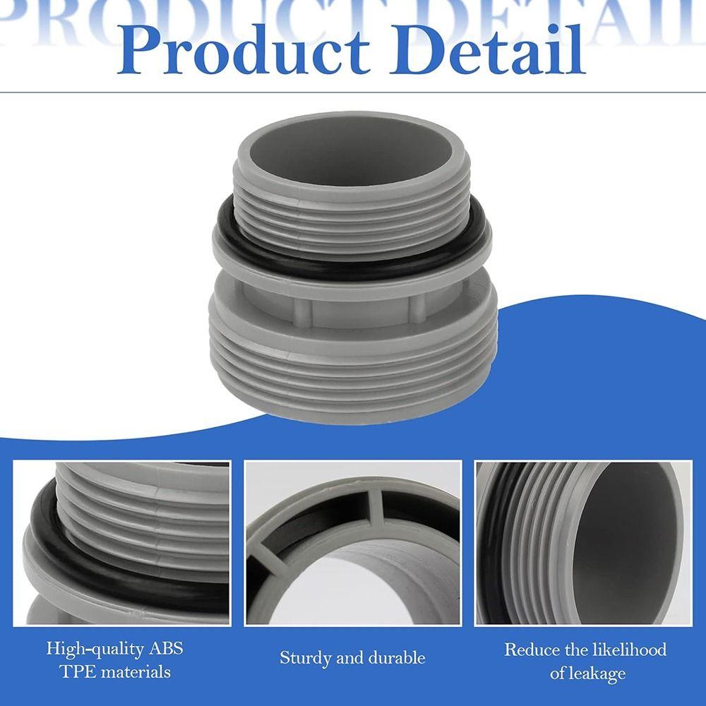 40mm to 1 1/2" Pool Pump Hose Adaptor Plastic Filter Port  Adaptor Pump Replacement  Fit for Intex