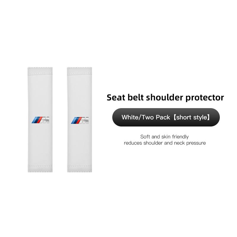 2PCS Car seat belt shoulder protector cover valve cap accessories for BMW X1 X2 X3 X5 X4 X6 X7 iX3 F20 F10 F07 E70 E46 E90 E92 E GMWBX1