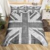 Simple British British Expired Three-Piece Digital Printing Quilt Cover Bedding Home Textiles