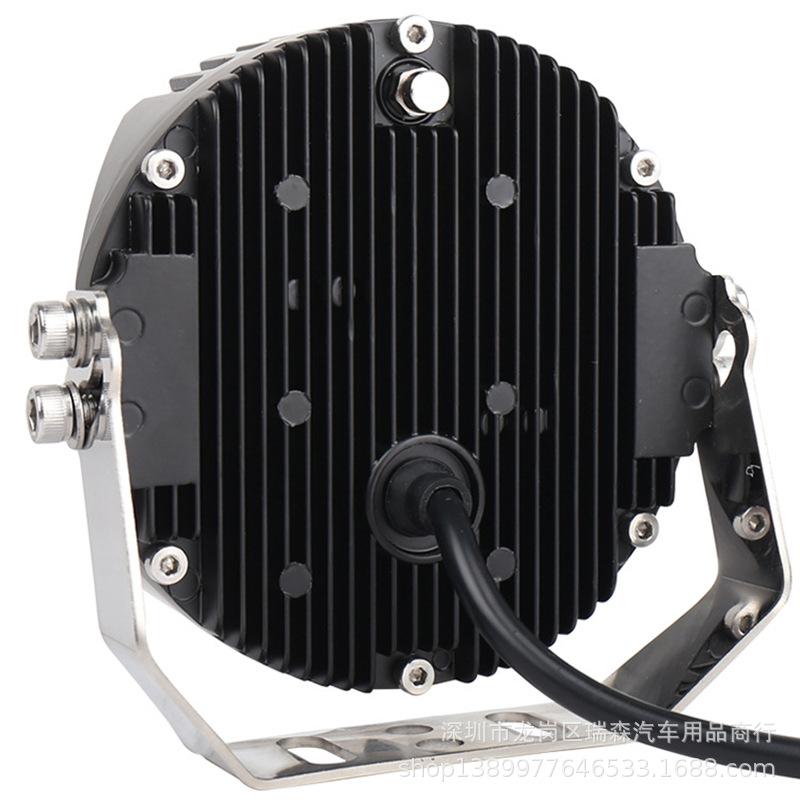 7-дюймовый светодиодный трехсторонний световой рабочий фонарь желтый защитный желтый внедорожный фонарь передний фара-прожектор Wrangler