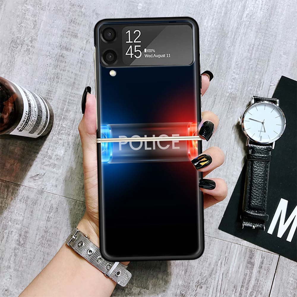 Полиция SWAT ФБР Чехлы Для Samsung Galaxy Z Flip 4 5 6 7 3 Z Flip7 Flip6 Flip4 Flip5 Flip3 5G Жесткий Ударопрочный Чехол Fundas Galaxy