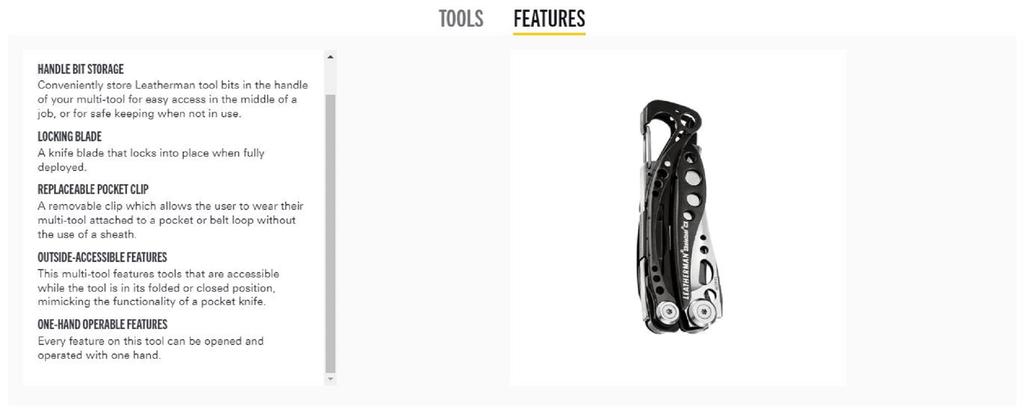 Leatherman YL833127 Skeletool CX Multi Tool 7 функций Nightshade (7452)