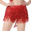 New Belly Dance Layer Sequins Skirt Tassel Chain Belt Wrap Party Club Indian Latin Hula Dancer Dress Performance Hip Waist Scarf