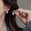 Elegant Luxury Crown White Pearl Earrings for Women - Niche Design, Versatile & Stylish