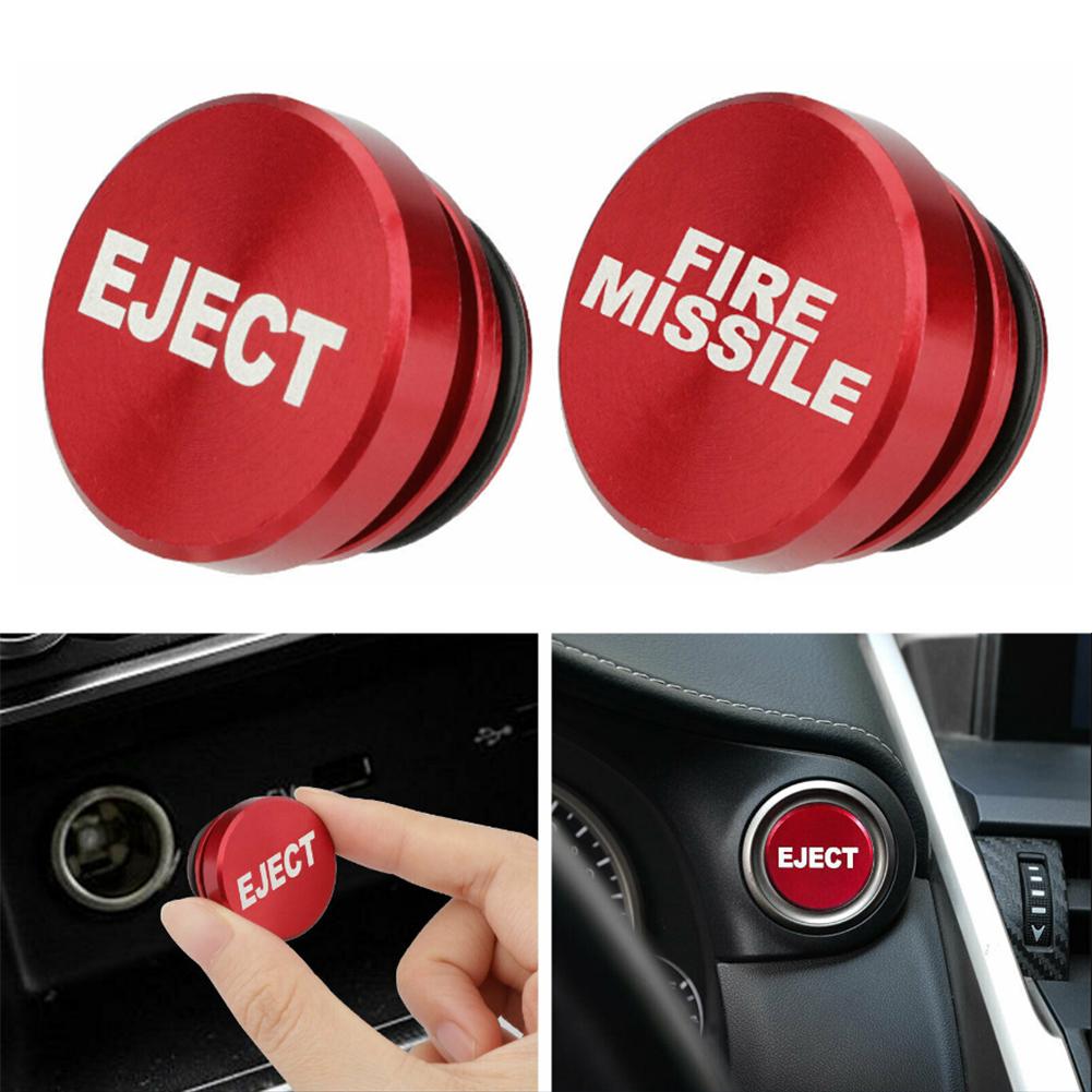 Вилка прикуривателя из алюминиевого сплава, салон автомобиля, красный