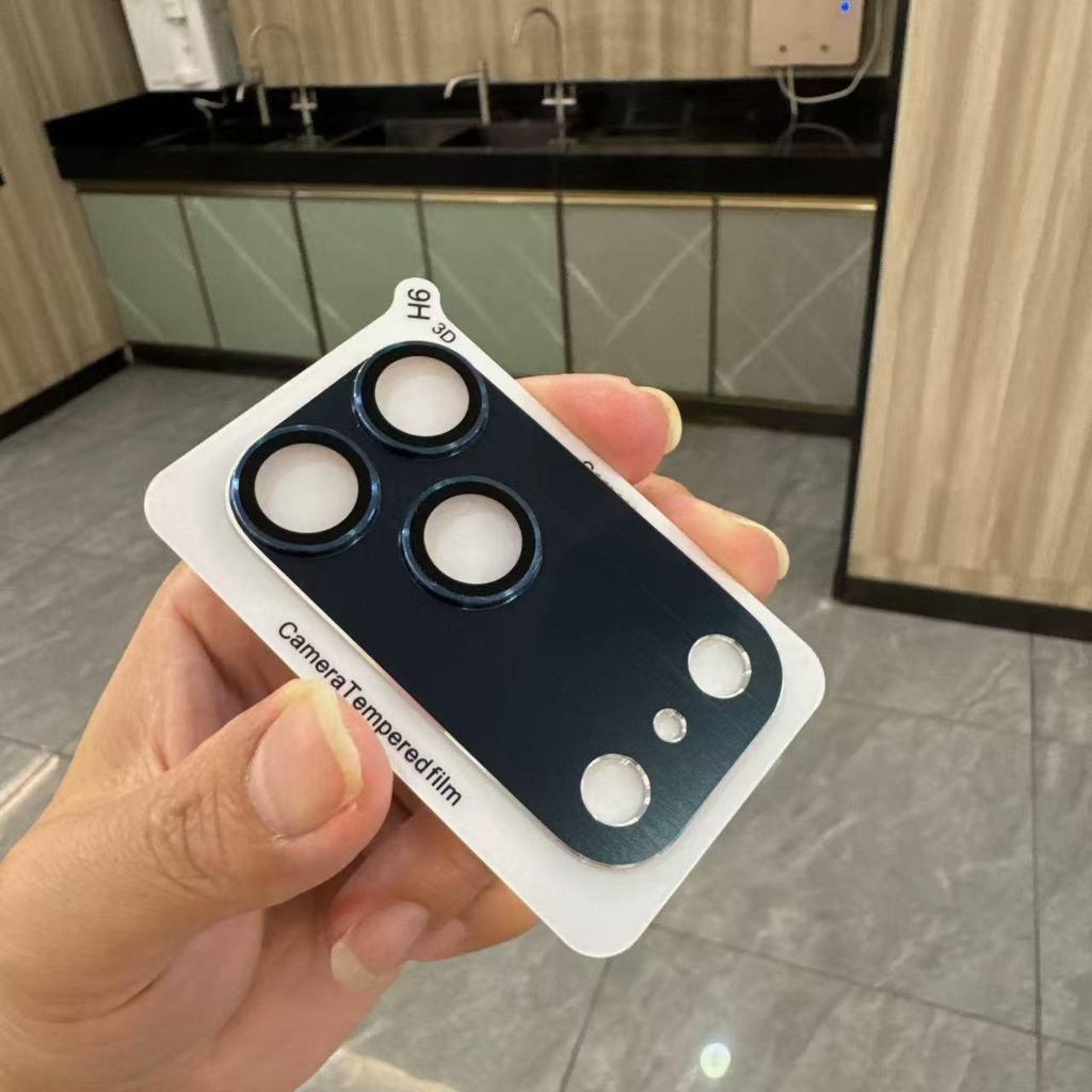 Полностью закрывающее металлическое стекло для защиты камеры для iPhone 17 Pro Max Стекло для защиты линзы для iPhone 17 pro Металлическое кольцо-пленка для линзы