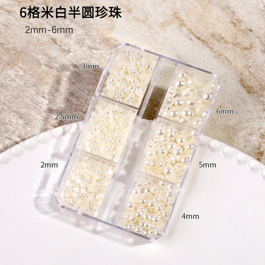 Японский маникюр с плоским дном, Чисто-бежевый жемчужный, Полукруглый, Полнокруглый хайлайт, Не отслаивается, Не выцветает, Аксессуары для ногтей