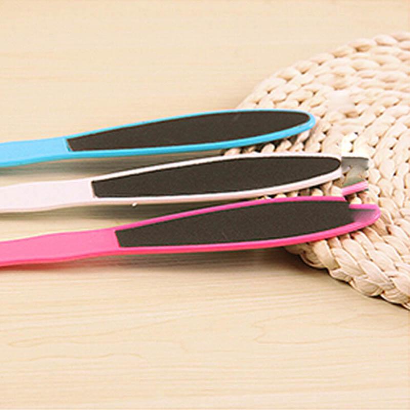 Двусторонняя матовая пилка для ног, инструмент для педикюра, средство для удаления омертвевшей кожи и мозолей