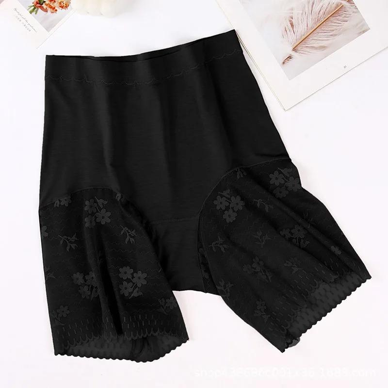 Plus Size Safety Shorts Summer High Waist Elastic Underskirts Short Panties Female Sexy Lace Anti Chafing Boxers Pants 140KG