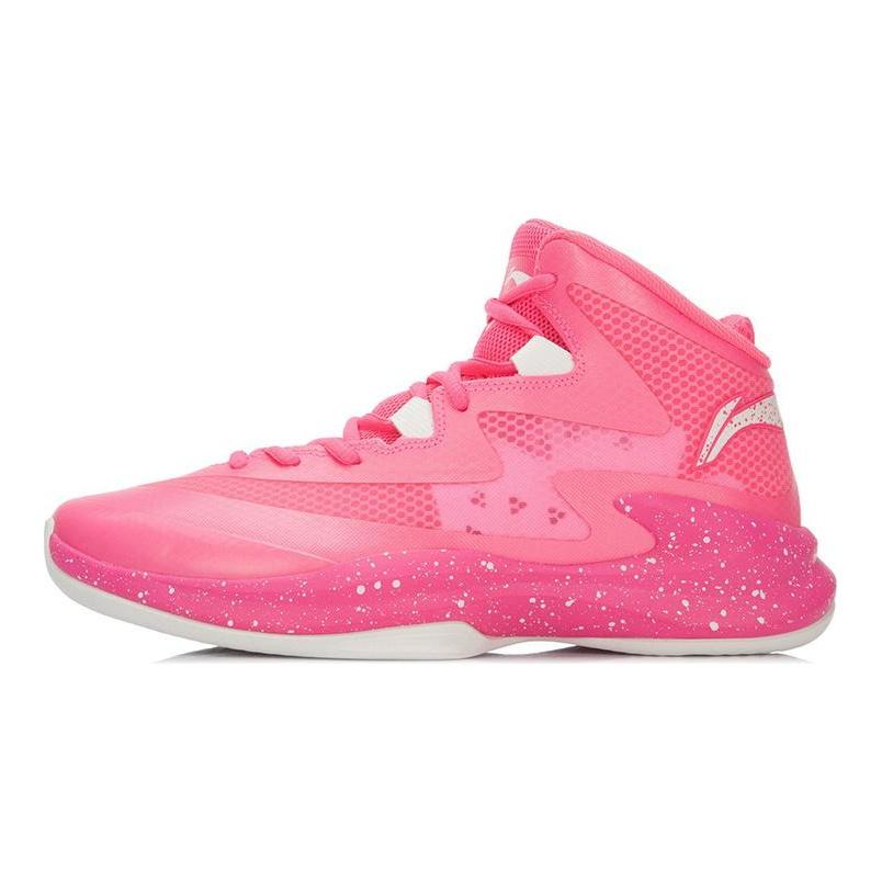 Баскетбольные кроссовки Li Ning Super Light 13 Унисекс Высокие Флуоресцентный Фруктовый Розовый ABFL011-5