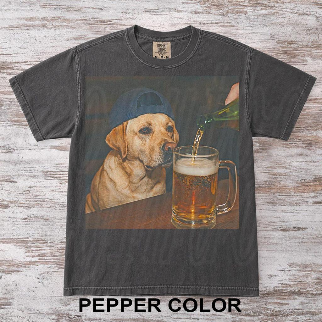 Labrador Retriever Drinking Beer Shirt, Dog Meme Comfort Colors, Funny Animal Meme Tee, Patriotic Dogs Shirt, Got That Dog In Me Shirt ID