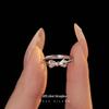Banyan Tree 925 Silver Princess Bow Ring - Simple Sweet Style Niche Jewelry for Women