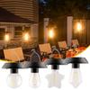 Solar Lantern Outdoor 4 Packs Hanging Waterproof Solar Lamp with Warm White Edison Bulb Design for Garden Yard Patio Proch Decor