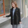 Ранняя осень новый однотонный пиджак двубортный повседневный свободный корейский стиль темперамент пригородный маленький пиджак для женщин