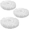 Set di 3 Teste di Ricambio per Mop Rotante 360° – Microfibra Super Assorbente, Lavabile in Lavatrice – Compatibile con la Maggior Parte dei Mop