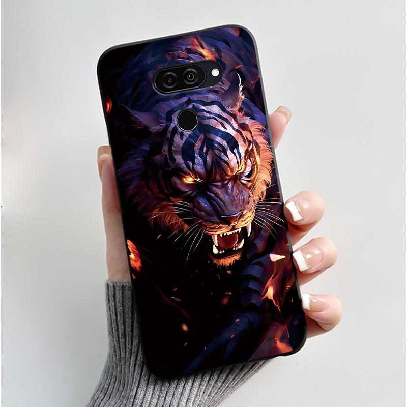Чехол для LG Q70 Корпус LM-Q730N Роскошный Милый Кролик Любовь Смешной Ультратонкий ТПУ Черный Силикон Мягкий Чехол для LGQ70 Q 70 Чехол для Телефона