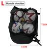 Soccer Football Storage Bag Black Large Ball Bag Mesh Soccer Ball Bag Drawstring Bags Storage Basketball Volleyball Baseball Single Shoulder Ball Bag