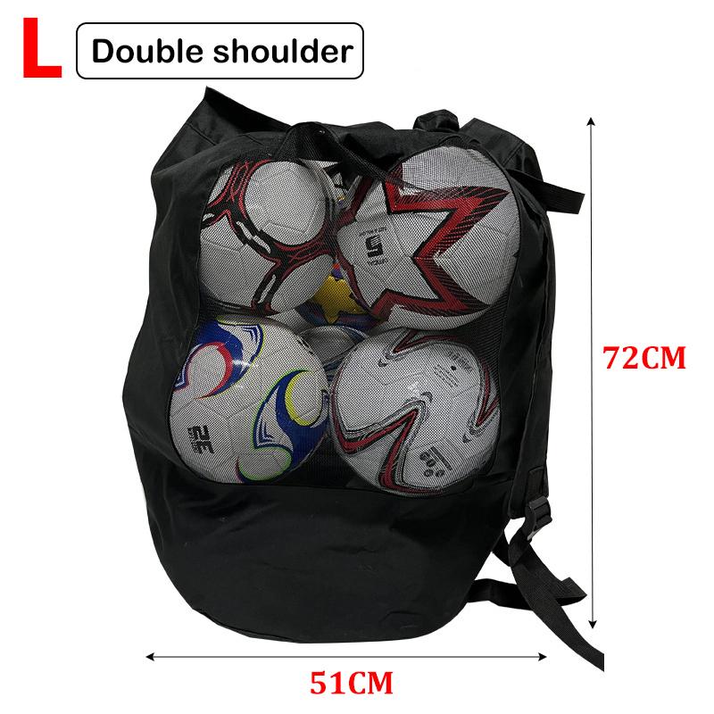 Soccer Football Storage Bag Black Large Ball Bag Mesh Soccer Ball Bag Drawstring Bags Storage Basketball Volleyball Baseball Single Shoulder Ball Bag