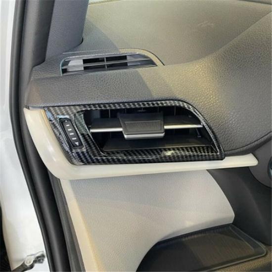 Carbon Fiber Front Side Air Outlet Vent Cover Trim For Toyota Sienna 2021-2023