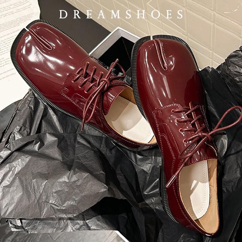 Размер 35-46 Новые туфли на плоской подошве с раздельным носком, женские повседневные туфли без застежек, женские модные туфли Мэри Джейн, туфли-таби, туфли на каблуках из свиного копыта, женские мокасины