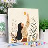 Framed Diy Paint By Numbers Beginner Kits Cartoon Picture Women Handicrafts Easy To Paint On Canvas For Diy Gift