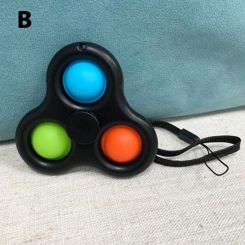 Игрушки для снятия стресса для детей и взрослых, сенсорные игрушки для аутистов, простые игрушки-непоседы с ямочками, брелок
