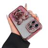 Подходит для чехла для телефона iPhone 16, боковая сверловка, подставка-кролик, защитный чехол Apple 15 Promax, 1314, роскошный