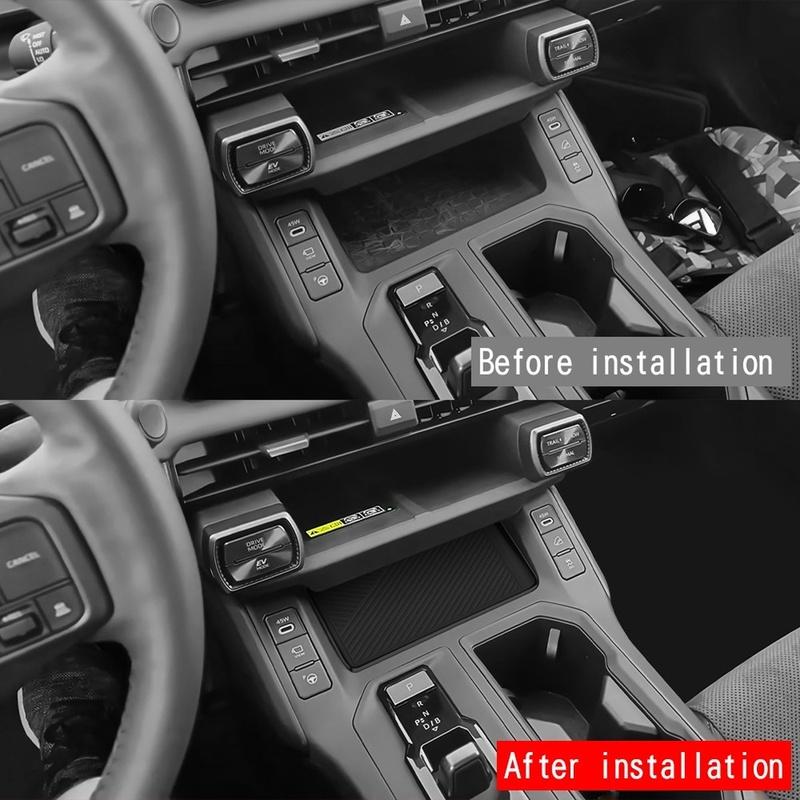 Center Console Storage Box Central Tray Pad Mat Organizer For TOYOTA RAV4 2026+ Stowing Tidying Car Interior Accessories Black