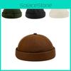 Solid Melon Color Peel Hat Warm Fashionable Adjustable Outdoor Cap Lightweight