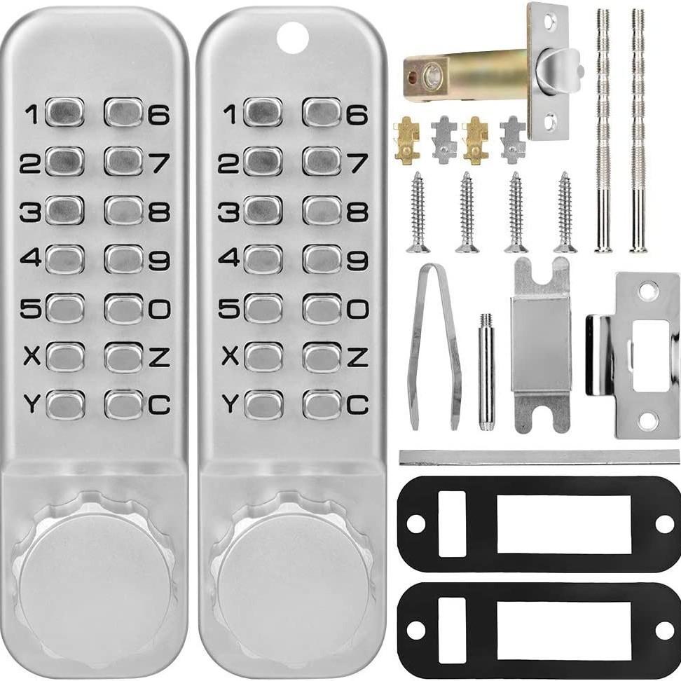 Mechanical Combination Door Lock Outdoor Courtyard Gate Lock Household Wrought-iron Door Fence Lock Vintage