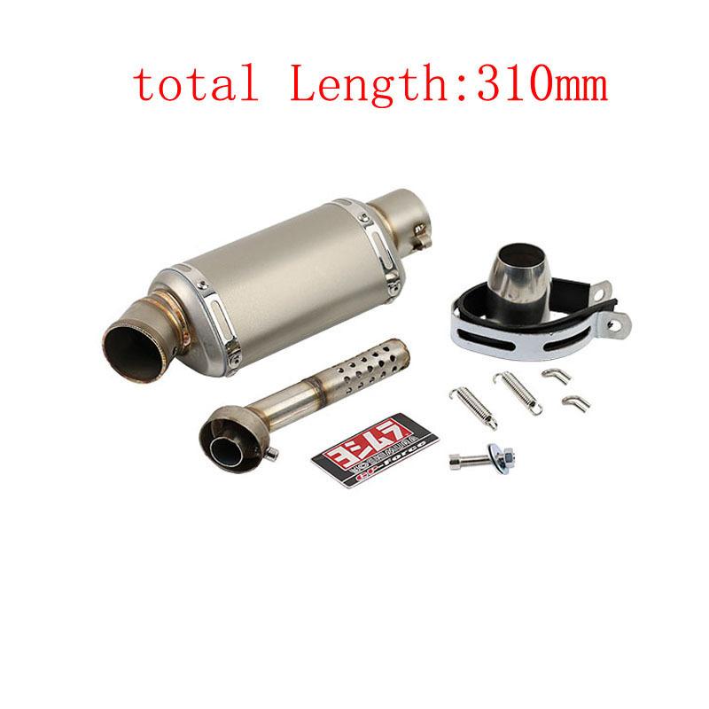 Universal 51mm motorcycle exhaust Jicun muffler motorcycle exhaust belt, suitable for Yamaha PCX125 FZ1N Z900 CBR500R R6 R25 R3