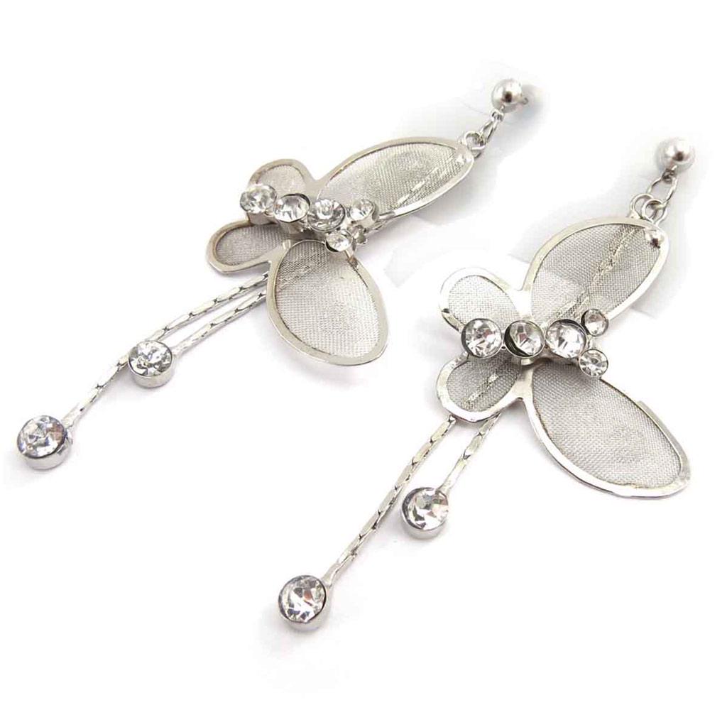 Les Trésors De Lily [J8165] - Серебряные дизайнерские серьги «Бабочки»