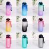 600ml Gradient Cup Water Cup with Handle Spring Cap Space Cup Plastic Water Cup Sports Outdoor Water Cup