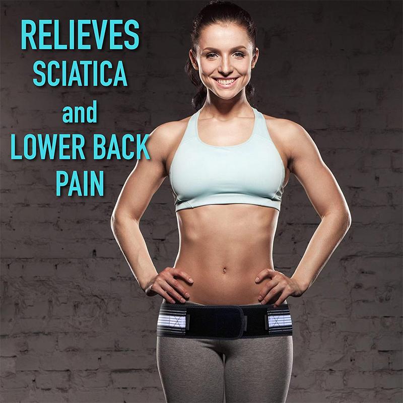 Sacroiliac Joint Hip Belt Lower Back Support Brace Sciatica Lumbar Pain Relief Lumbar Hip Belt for Hip Pain Support-Hip Braces