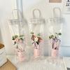 Knitted Crochet Flowers Colorful Artificial Flower Potted Plant  Teachers' Day