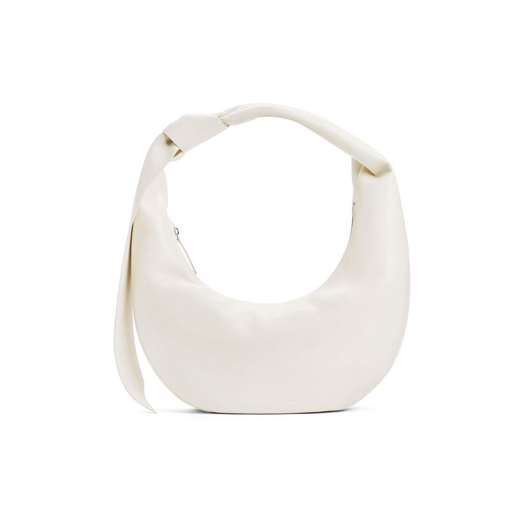 Charles & Keith Large Capacity Soft Knot Handheld New Moon Bag Women Handbags Black Chalk CK2-40671642