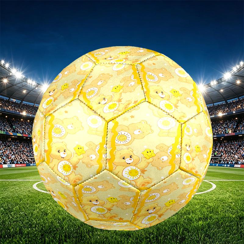 Care Bears Print Size 5 Soccer Ball, PU Wear Resistant Football for Match Training and Daily Practice, Birthday Gift for Soccer Fans
