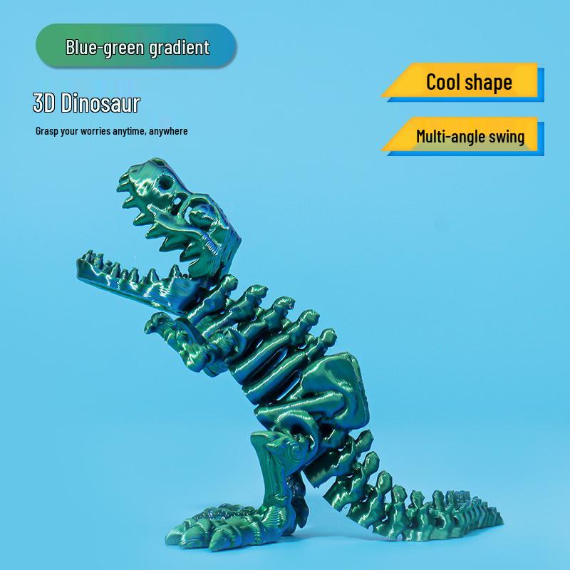 Игрушка Яйцо Череп Ти-Рекса с Шелковым Градиентом, Напечатанная на 3D-принтере, для Детей, Домашний Декор