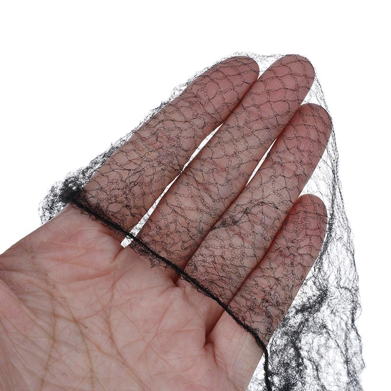 Женские сетки для волос, 50/100 шт., невидимая эластичная сетка по краям, черная шапочка для парика-снуда