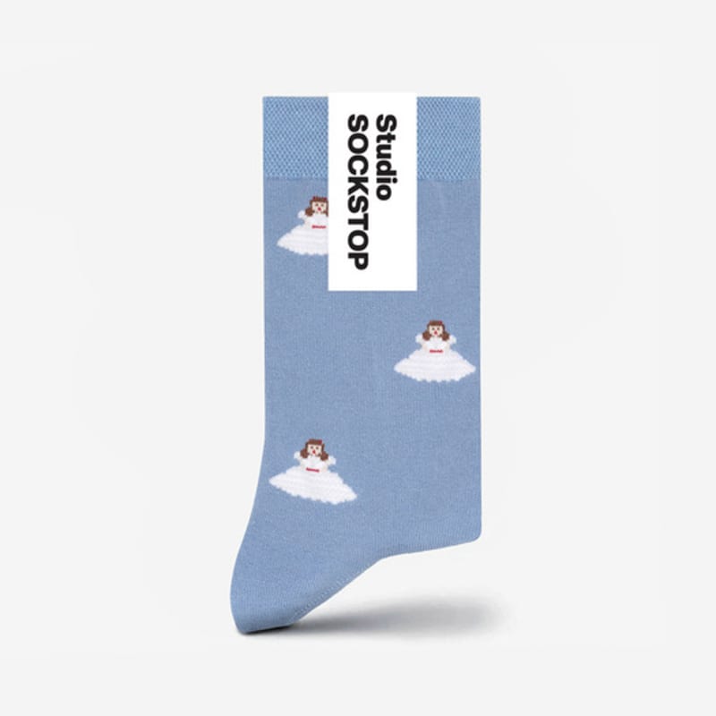 STUDIO SOCKSTOP Popular Scarlet One-Piece Embroidered Socks