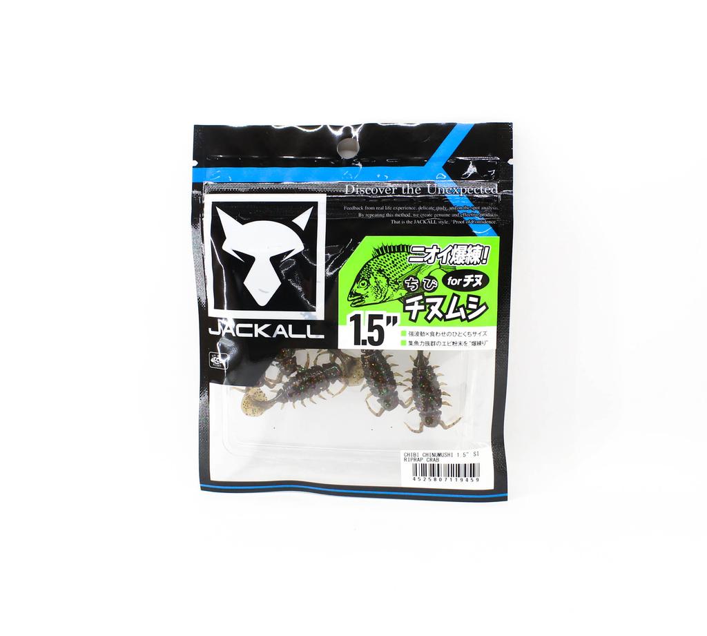 Jackall Мягкая приманка Chibi Chinumushi 1,5-дюймовый краб из каменной наброски (9459)