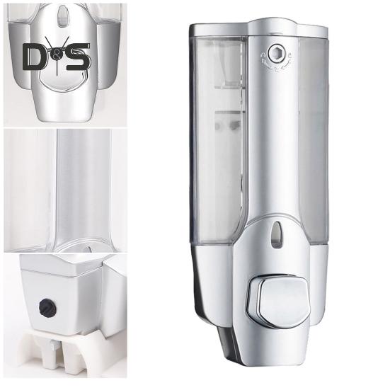 Настенный ручной дозатор мыла объемом 350 мл для ванной комнаты, легко заполняемый дозатор для душа с большой емкостью для шампуня и кондиционера