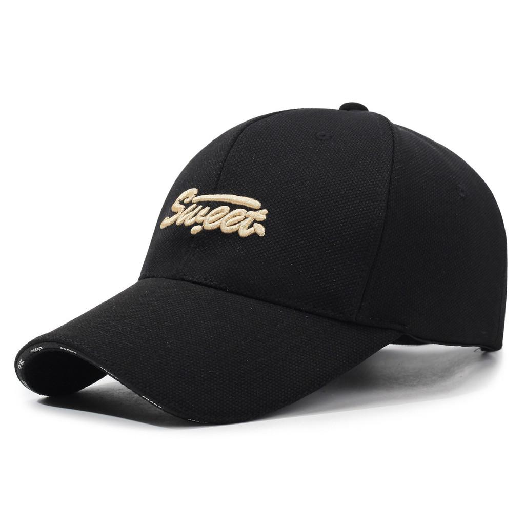 Sweet Embroidery Letter Baseball Cap Sun Protection Breathable Outdoor Gift
