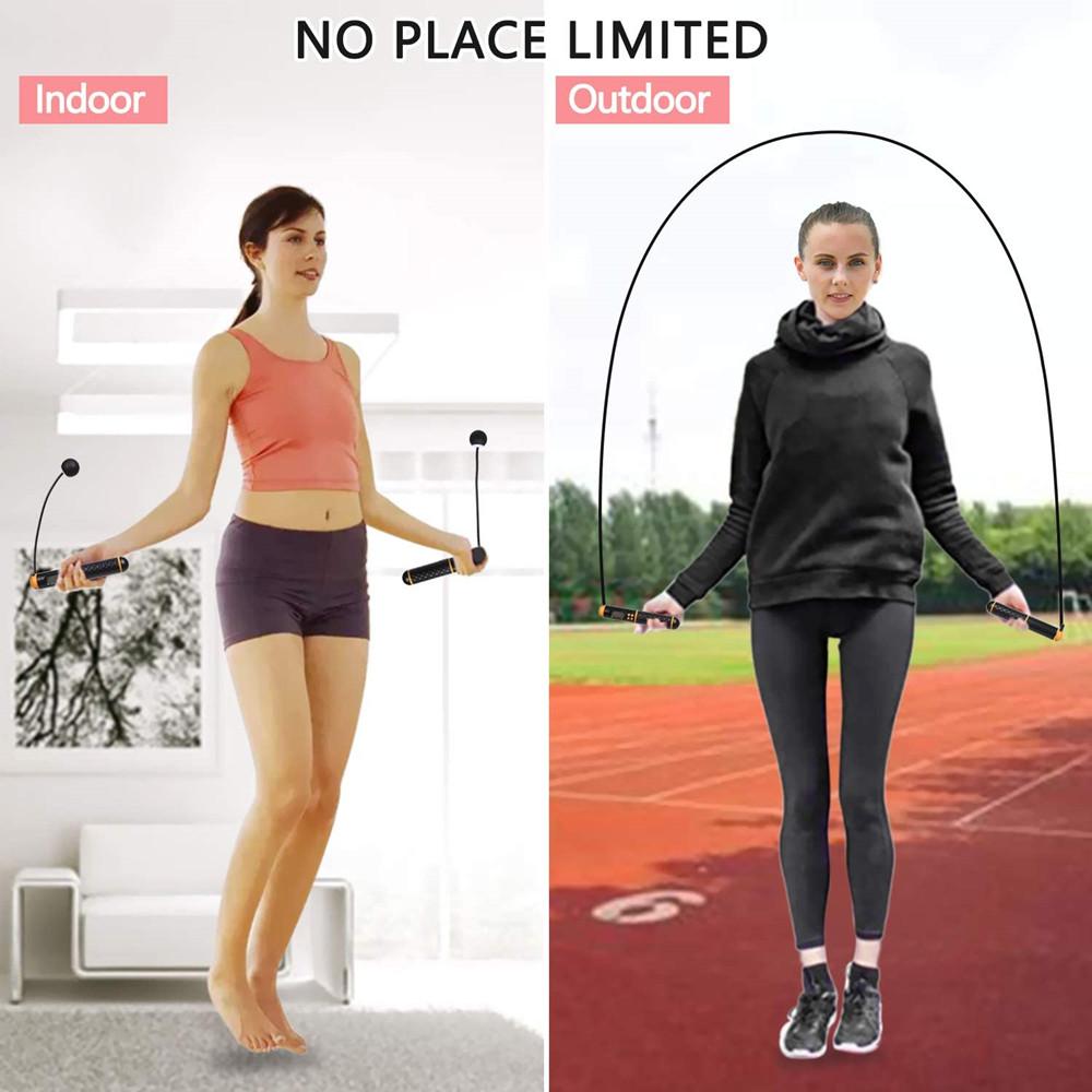 Умные цифровые скакалки, противоскользящие, рукоятка, скорость Crossfit, скакалка со счетчиком, фитнес, развлечения