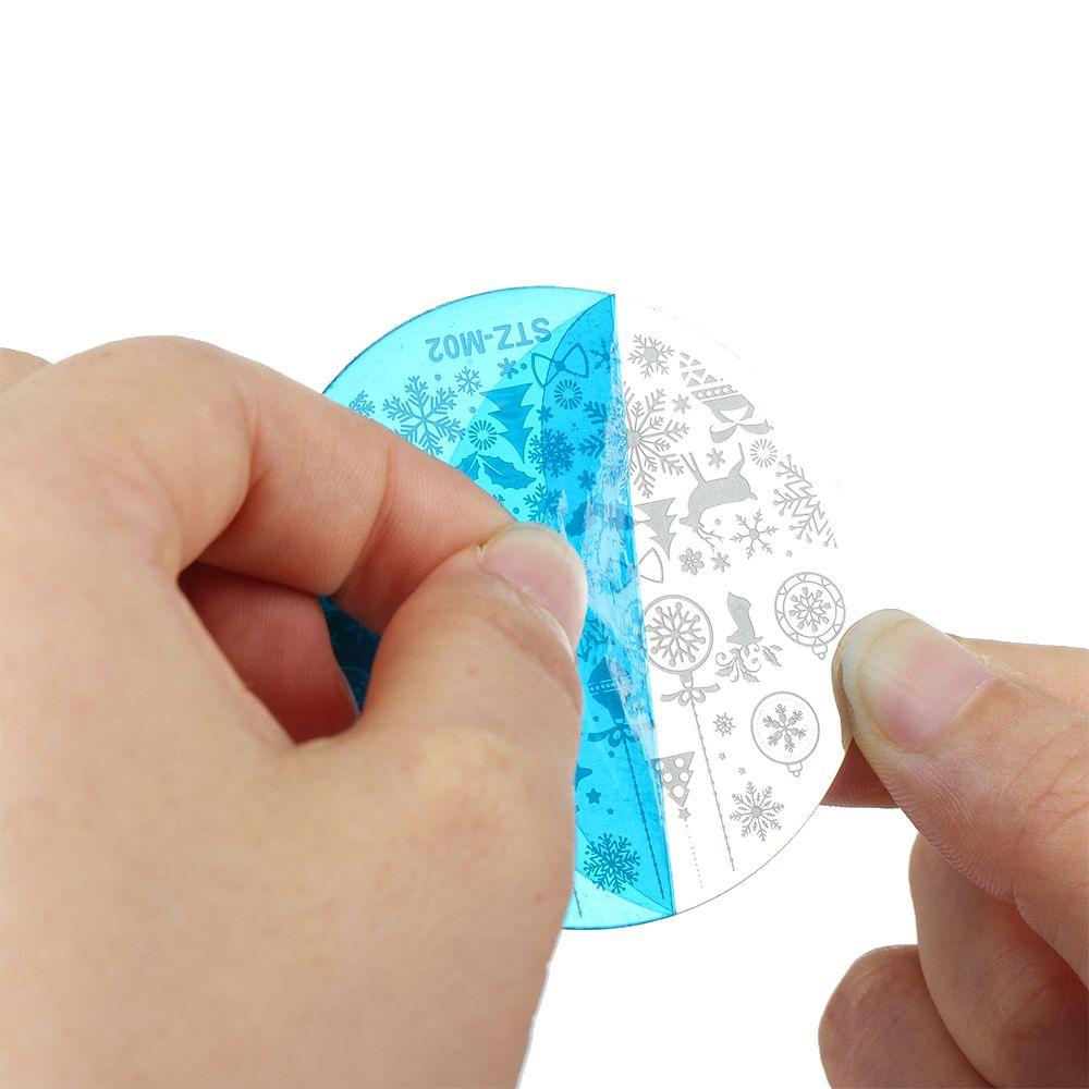 Manicure Santa Claus Christmas Nail Stamping Plates Nail Stamp Polish Templates Stencils Molds