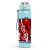 1PC Red Soda Drink Can Pattern 750ml Color Plastic Sports Water Bottle Leakproof Flip Straw Lid Suitable for Sports Office Home Use