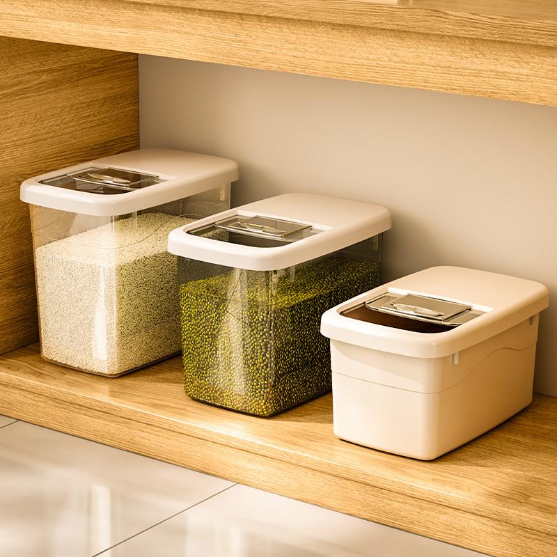 Креативное ведро для риса, резервуар, влагонепроницаемый, защищенный от насекомых, герметичный контейнер для хранения риса, контейнер для пищевых продуктов из зерновых, кухонные аксессуары
