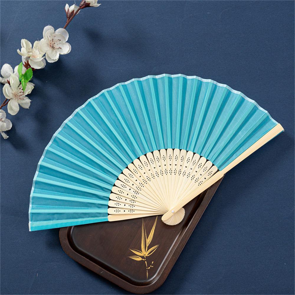 21cm Folding Hand Fan DIY Chinese Blank Paper Bamboo Fan Wooden Antiquity Fan DIY Calligraphy Painting Home Party Decor Gifts